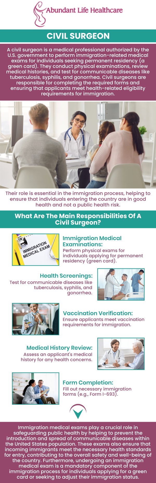 A civil surgeon is a certified medical practitioner who performs immigration medical exams for people applying for immigration benefits in the United States. For more information, contact us today or book an appointment online. We are conveniently located at 601A Professional Drive, Suite 370, Lawrenceville, GA 30046. We serve patients from Lawrenceville GA, Suwanee GA, Snellville GA, Duluth GA, Dacula GA, Lilburn GA, Loganville GA, Auburn GA, and surrounding areas.. A civil surgeon is a certified medical practitioner who performs immigration medical exams for people applying for immigration benefits in the United States. For more information, contact us today or book an appointment online. We are conveniently located at 601A Professional Drive, Suite 370, Lawrenceville, GA 30046. We serve patients from Lawrenceville GA, Suwanee GA, Snellville GA, Duluth GA, Dacula GA, Lilburn GA, Loganville GA, Auburn GA, and surrounding areas..