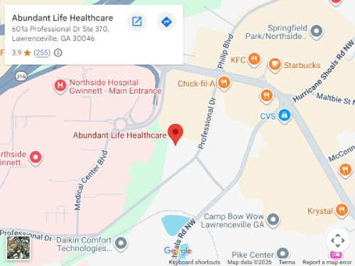 Get Directions to Abundant Life Healthcare in Lawrenceville, GA Get Directions to Abundant Life Healthcare in Lawrenceville, GA